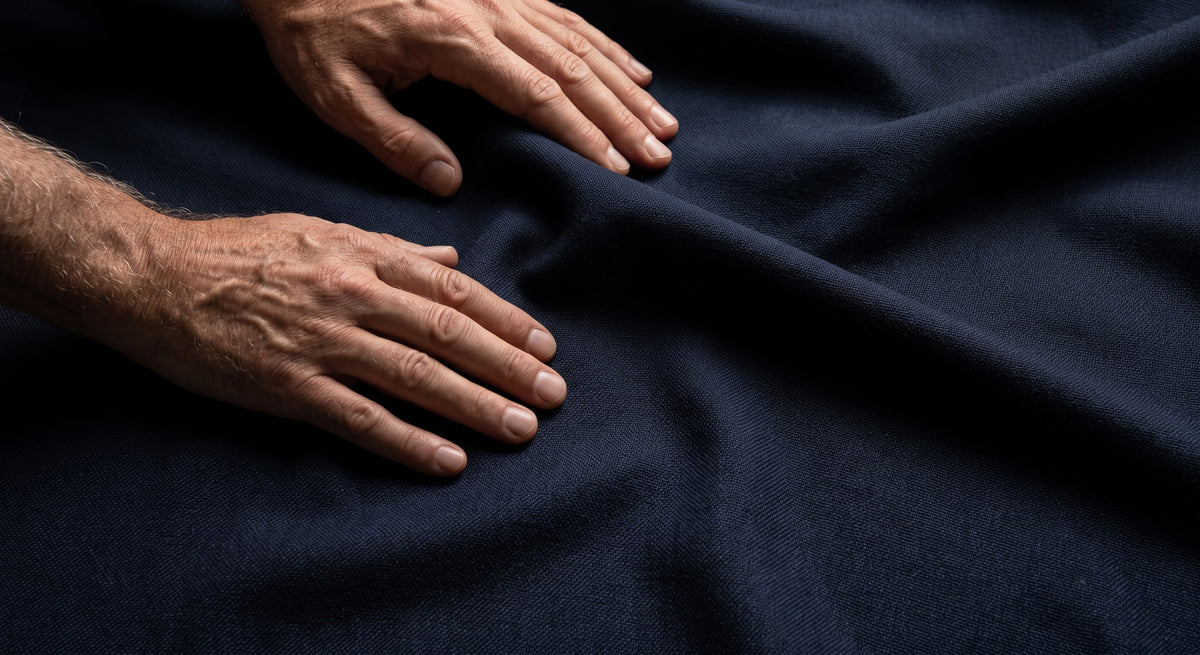 Close-up detail of premium fabric