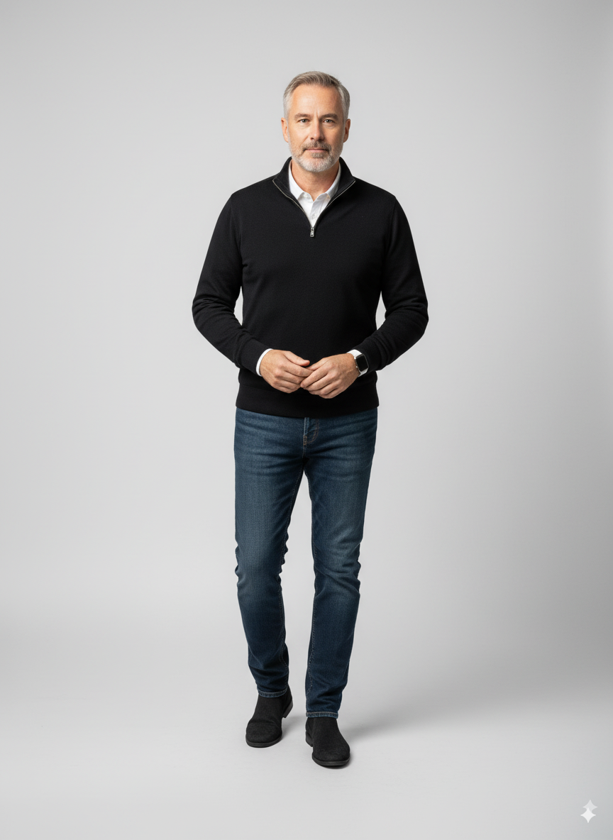 HALF-ZIP SWEATSHIRT